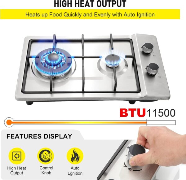 Forimo high heat output gas cooktop